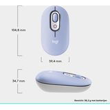 Logitech - POP - Draadloze Muis - Lila - Bluetooth