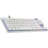 Logitech - Pro X TKL Rapid - Toetsenbord - Wit - Bedraad - Tenkeyless