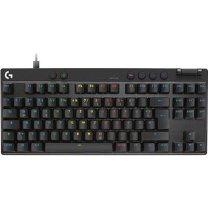 Logitech G PRO X TKL GALVATRON gaming toetsenbord, ultra-draagbaar, zonder numeriek toetsenblok, LIGHTSYNC RGB, PBT-toetsen, QWERTZ DE - zwart