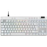 Logitech - G Pro X TKL Rapid - Bedrade Gaming Toetsenbord - Wit