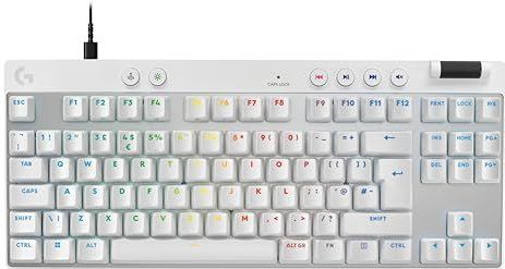 Logitech - G Pro X TKL Rapid - Bedrade Gaming Toetsenbord - Wit