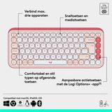 Logitech - POP Keys - Draadloos Mechanisch Toetsenbord - Zwart - Retro Esthetiek