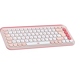 Logitech POP Icon Keys - Draadloos Toetsenbord - Bluetooth - Qwerty US - Rose
