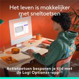 Logitech - POP Keys - Draadloos Mechanisch Toetsenbord - Multikleur - QWERTZ Indeling