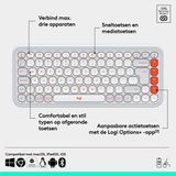 Logitech - POP Keys - Draadloos Mechanisch Toetsenbord - Multikleur - QWERTZ Indeling