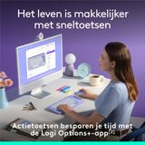 Logitech POP Icon Keys - Draadloos Toetsenbord - Bluetooth - Qwerty US - Lila