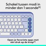 Logitech - POP Keys - Draadloos Mechanisch Toetsenbord - Kleur: Multicolor - QWERTZ Indeling