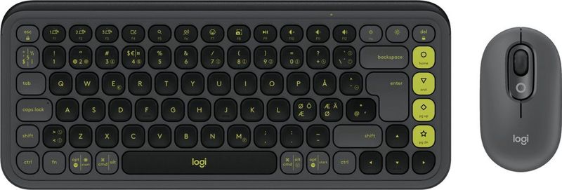 Logitech - POP ICON COMBO - Bluetooth-Toetsenbord en Muis - Grafiet - Gerecycled Plastic