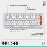 Logitech - POP Keys - Draadloos Toetsenbord En Muis Combo - Multikleur - Mechanisch