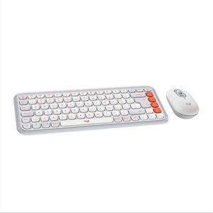 Logitech POP Icon Combo - Toetsenbord en Muis - Bluetooth - Qwerty US - Off White