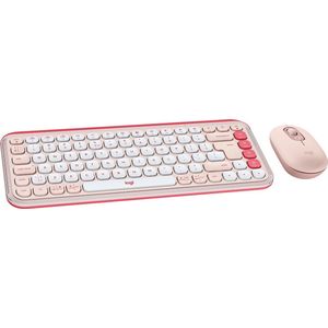 Logitech POP Icon Combo - Toetsenbord en Muis - Bluetooth - Qwerty US - Rose