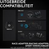 Logitech G RS50 - Sim-racestuurwiel - Zwart - 3-delige Opstelling met 8-Nm Direct Drive