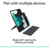 Logitech Flip Folio Toetsenbord Hoes QWERTY - Zwart - Voor iPad Pro (2024) / iPad Air (2025) 13 inch