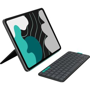 Logitech Flip Folio Toetsenbord Hoes QWERTY - Zwart - Voor iPad Pro (2024) / iPad Air (2025) 13 inch