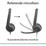Logitech H390 - Computer Headset - Bedraad - USB - Ruisonderdrukkende Microfoon
