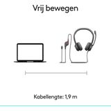 Logitech H390 - Computer Headset - Bedraad - USB - Ruisonderdrukkende Microfoon