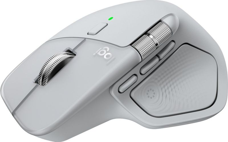 Logitech - MX Master 4 - Ergonomische muis - Off-White - Optisch - 9 knoppen