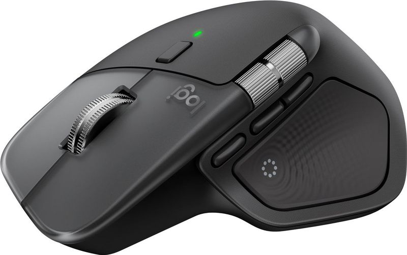 Logitech - MX Master 4 for Mac - Ergonomische Muis - Zwart - Optisch - 9 Knoppen