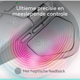 Logitech - MX Master 4 for MAC - Ergonomische muis - Pale Grey - Optisch - 9 knoppen - Wit
