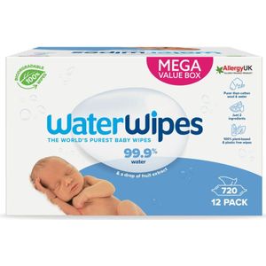 WaterWipes Billendoekjes Bio - 12 x 60 stuks - 720 doekjes