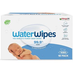 WaterWipes Billendoekjes Bio - 18 x 60 stuks - 1080 Doekjes