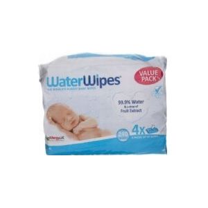WaterWipes Baby Wipes 4 Pack Tedere Vochtige Babydoekjes 4x60 st