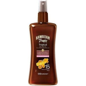 6x Hawaiian Tropic Zonneolie Protective Dry Spray SPF 15 200 ml