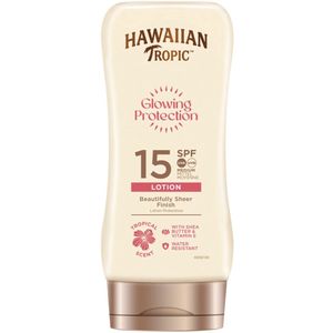 Hawaiian Tropic - Zonnebrand Lotion Glowing Protection - SPF 15 - 6 x 180 ml - Voordeelverpakking