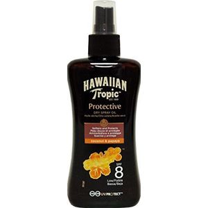 Beschermende Olie Coconut & Papaya Hawaiian Tropic Spf 8 (200 ml) 8 (200 ml)