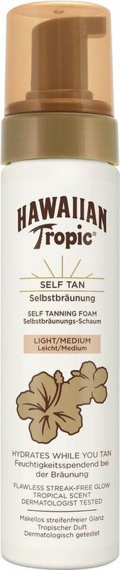 Hawaiian Tropic Sunless Tan Foam Light/Medium 200 ml