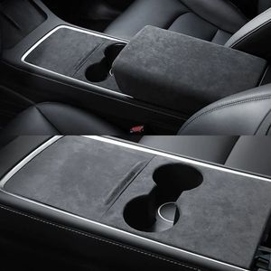 Alcantara Bekleding Upgrade voor Tesla Model 3 Middenconsole