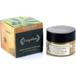 Evergetikon - Gezichtscrème - 100% Natuurlijk - Zonnebescherming