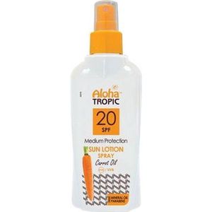 Aloha Tropic Zonnebrand Spray SPF 20 Wortelolie