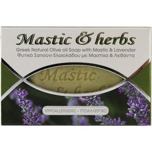 Mastic & Herbs Natuurlijke zeep met Chios mastiek, olijfolie en lavendel - 2 stuks voordeelverpakking