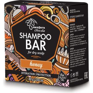 Olive-elia Shampoo Bar voor Droge Hoofdhuid (Honing) - 80 gram