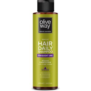 Oliveway Milde natuurlijke milde shampoo voor een dagelijks wellness moment, geeft het haar een gezonde en glanzende natuurlijke schoonheid