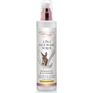 Pharmaid Donkey Milk Treasures 2 in 1 Face Wash Scrub 250ml Verfrissende Exfoliërende Reiniger voor een stralende huid