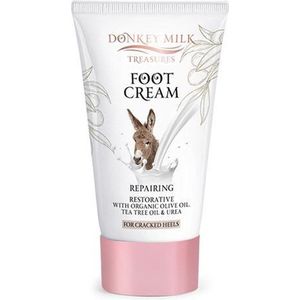 Pharmaid Donkey Milk Treasures Voetcrème | Intensieve Hydratatie met Olijfolie en Tea Tree Oil | 120ml