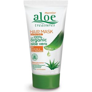 Pharmaid Aloe Treasures Hair Maks Dry Aloë Vera | Haarmasker|Droog Haar|Olijolie|150ml