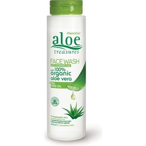 Pharmaid Aloe Treasures Face Wash Aloë Vera & Tea Tree Oil | Zachte Exfoliërende Gezichtsreiniging | Voor alle huidtypes