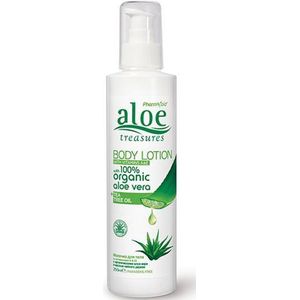 Aloe Treasures Bodylotion met Tea Tree Oil 250ml | Verfrissende Hydratatie met 100% Biologische Aloë Vera