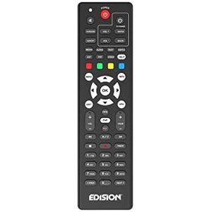 EDISION Universele afstandsbediening EDI-RCU 3 Learn OS, origineel, programmeerbaar, 2-in-1 tv en ontvanger, klein, Nino Pro, OS Mini 4K, OS MIO+ 4K