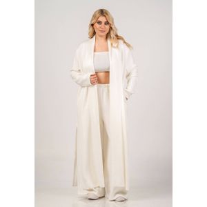 Curviss - Baggy High Waist Broek - Ecru