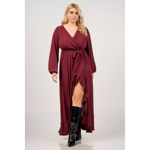Curviss - Maxi Jurk - Donkerrood
