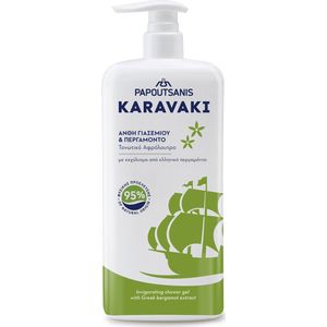PAPOUTSANIS Karavaki Douchegel - Jasmin & Bergamot - 750 ml