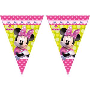 Minnie Mouse Party Vlaggenlijn - 2.3 Meter Plastic - Ideaal voor Disney thema verjaardagen