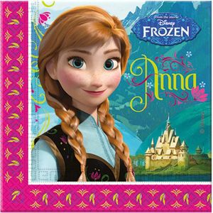 Disney Frozen Servetten 33x33cm - 20 stuks - Papieren wegwerp servetjes