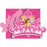 Disney Prinsessen Uitnodigingen 6st