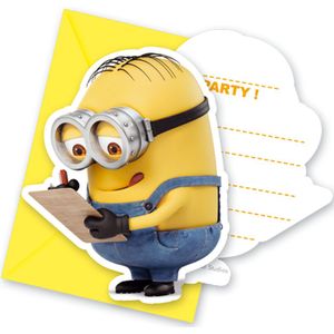 Minions Uitnodigingen 6st