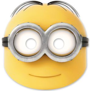 Procos - Papieren Maskers Lovely Minions - Meerkleurig - 5 Stuks